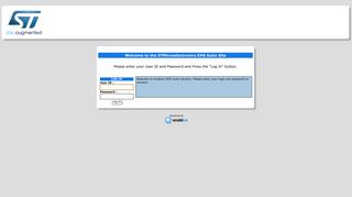 
                            6. STMicroelectronics EHS Suite's Login Page - Enablon