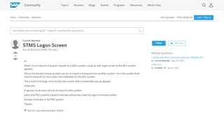 
                            2. STMS Logon Screen - archive SAP