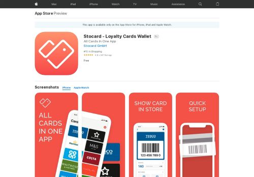 
                            7. Stocard - Loyalty Cards Wallet on the App Store - iTunes - Apple