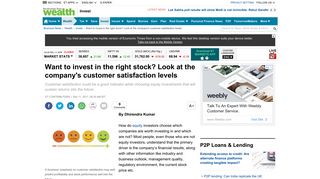 
                            12. Stock investing: Want to invest in the right stock? Look at the ...