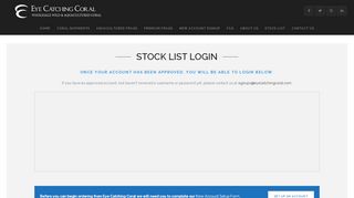 
                            10. Stock List | Account Login | Eye Catching Coral