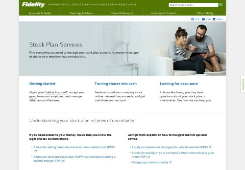 
                            1. Stock Plan Services - Fidelity