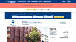 
                            8. Stockholm Hotels City Center | Best Western Kom Hotel Stockholm