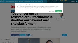 
                            9. Stockholms it-direktör om haveriet med skolplattformen - Computer ...