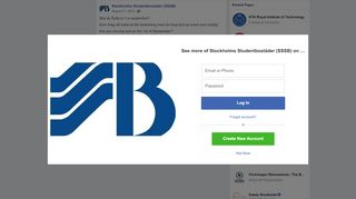 
                            8. Stockholms Studentbostäder (SSSB) - Facebook