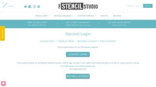 
                            7. Stockist Login – The Stencil Studio