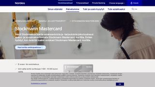 
                            5. Stockmann Mastercard - Henkilöasiakkaat | Nordea.fi