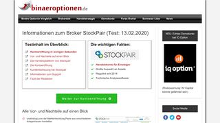 
                            9. StockPair Erfahrungen - Testbericht und Meinungen | Binäre Optionen