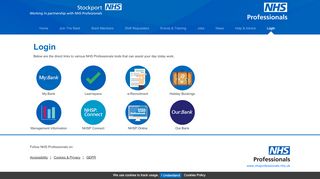 
                            3. Stockport | Login - NHS Professionals