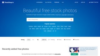 
                            11. StockSnap.io - Beautiful Free Stock Photos (CC0)