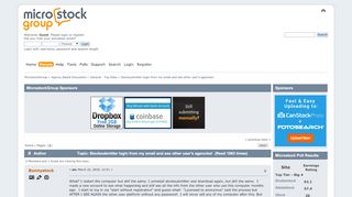 
                            3. Stocksubmitter login from my email and see other user's agencies ...