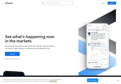 
                            2. StockTwits - The largest community for investors and traders