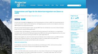 
                            7. Stolpersteine und Tipps für die Advertisermigration von Zanox zu ...