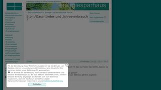 
                            12. Stom/Gasanbieter und Jahresverbrauch ? | Energieforum auf ...