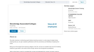 
                            6. Stonebridge Associated Colleges | LinkedIn