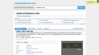 
                            9. stonebux.com at Website Informer. Visit Stonebux.