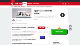 
                            7. Stop Emails from the Postmaster - Ccm.net