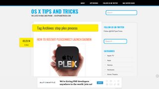 
                            5. stop plex process – OS X Tips and Tricks