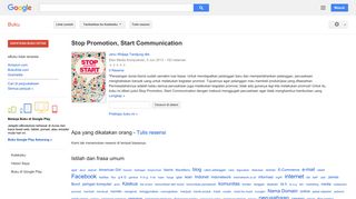 
                            7. Stop Promotion, Start Communication