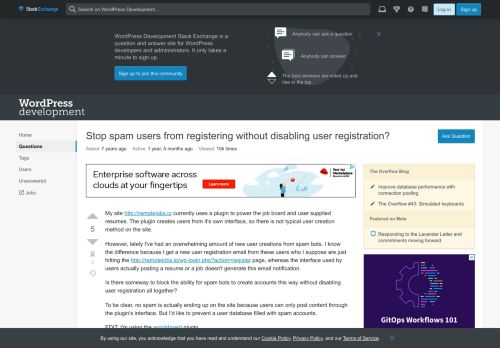 
                            7. Stop spam users from registering without disabling user ...