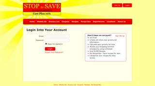 
                            2. Stop To Save - Shopper Login