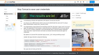 
                            1. Stop Tomcat to save user credentials - Stack Overflow