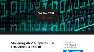 
                            10. Stop using ARM templates! Use the Azure CLI instead | Pascal Naber