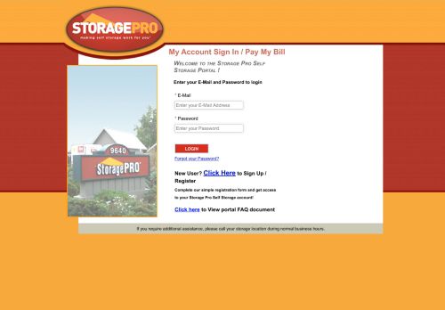 
                            13. Storage Pro Self Storage - Customer Portal