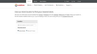 
                            12. Store Locator – Find your closest store | Vodafone Australia