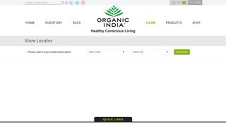 
                            4. Store Locator - Organic India