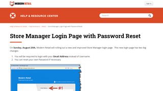 
                            1. Store Manager Login Page with Password Reset – Help & Resource ...