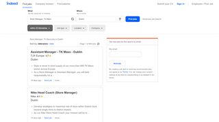 
                            10. Store Manager, Tk Maxx Jobs in Dublin - February 2019 | Indeed.com