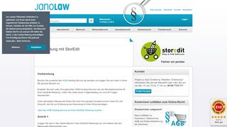 
                            5. StorEdit | Einbindung | AGB Hosting-Service | Internetshop - Janolaw