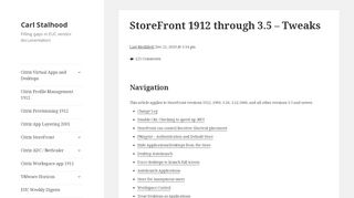 
                            12. StoreFront 3.5 through 1811 – Tweaks – Carl Stalhood