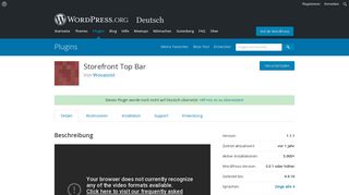 
                            1. Storefront Top Bar | WordPress.org