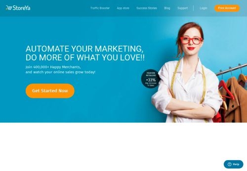 
                            2. StoreYa: Online Marketing Tools for eCommerce SMB