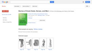 
                            13. Stories of Greek Gods, Heroes, and Men: A Primer of the Mythology ...