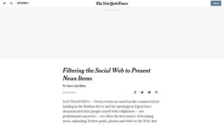 
                            8. Storify Collects Strands of News on the Social Web - The New York ...