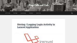 
                            7. Storing / Logging Login Activity in Laravel Application – Keep Calm ...