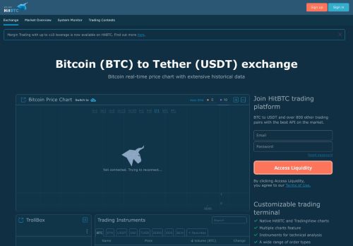 
                            1. Storm STORM to Bitcoin BTC Exchange / HitBTC