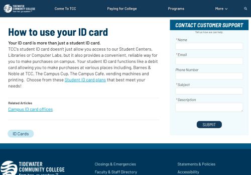 
                            7. StormCard | Tidewater Community College - TCC