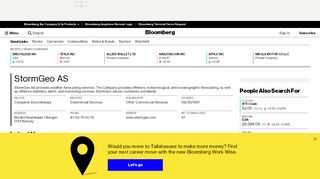 
                            9. StormGeo AS: Company Profile - Bloomberg