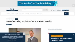 
                            13. StormGeo to buy maritime charts provider Nautisk - Ship Technology