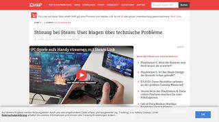 
                            6. Störung bei Steam: User klagen über technische Probleme - CHIP