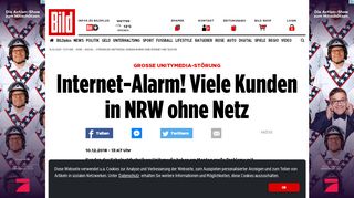 
                            8. Störung bei Unitymedia: Kunden in NRW ohne Internet und Telefon ...