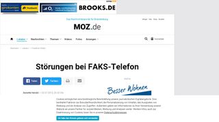 
                            7. Störungen bei FAKS-Telefon - MOZ.de