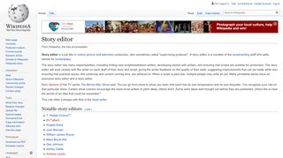 
                            7. Story editor - Wikipedia