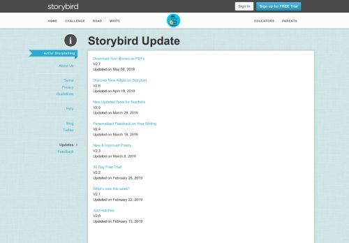 
                            5. Storybird Update