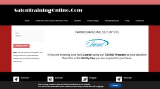 
                            10. STO/TAOND COURSE & LMS SET UP FEE | Salon Training Online