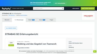 
                            5. STRABAG SE: Mobbing und das Gegeteil von Teamwork | kununu